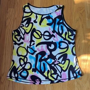 SHEIN Multicolor Abstract Tank Top